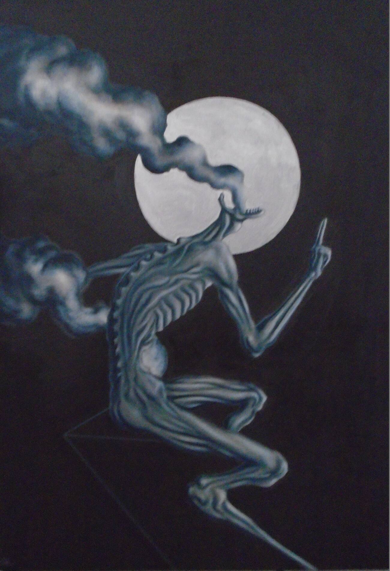 Muerte by Arfaxad, dark Paintings for sale, direct from the artist